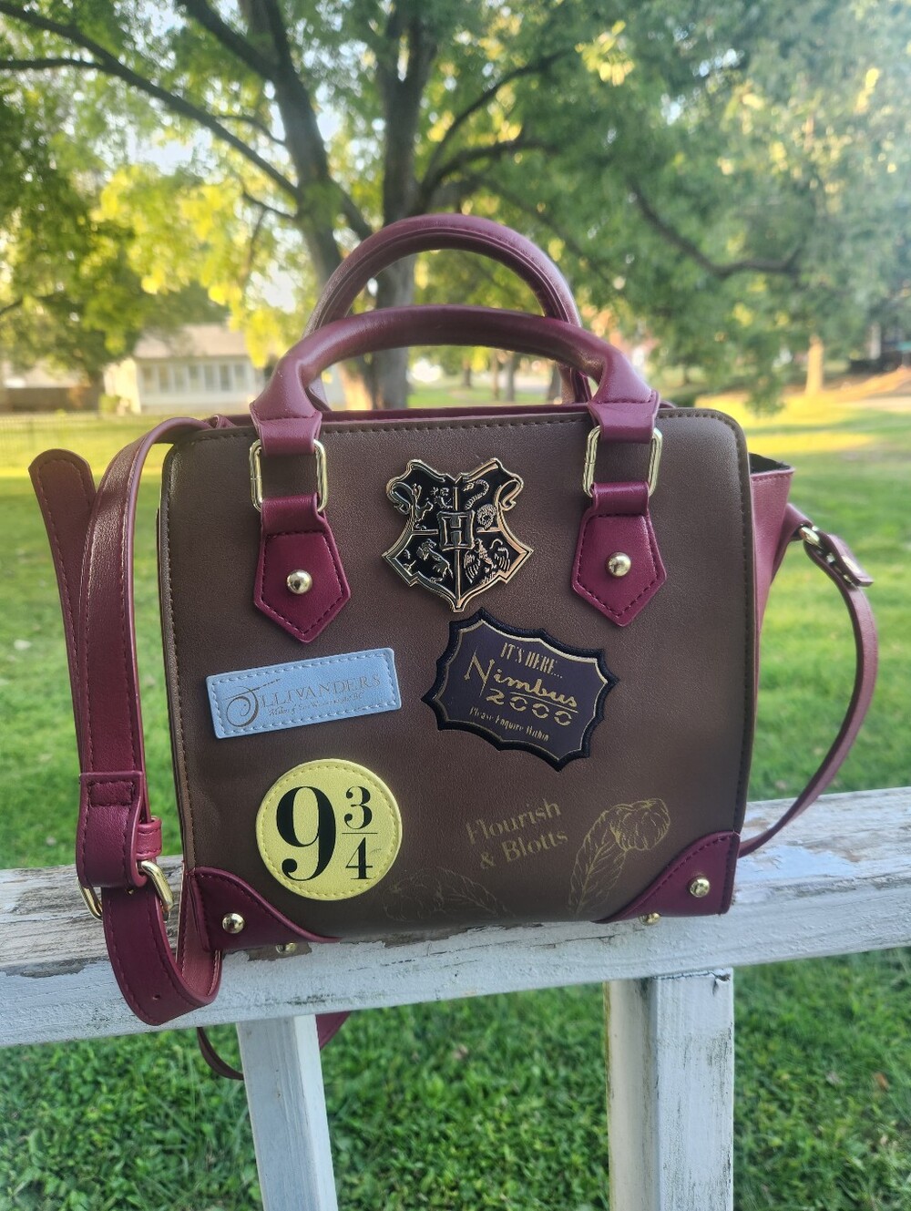Harry Potter Platform 9 3/4 Deluxe Mini Handbag Satchel With Crossbody Strap EUC